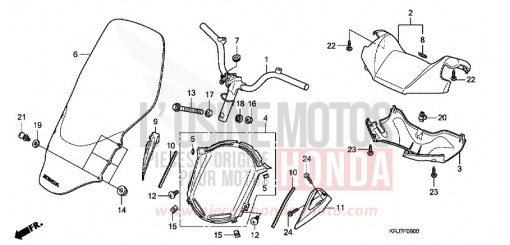 TUYAU DE GUIDON/REVETEMENT DE GUIDON FES125AB de 2011